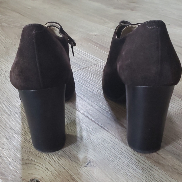 Talbots Real Suede Heeled Booties sz 10 GUC - Picture 3 of 8